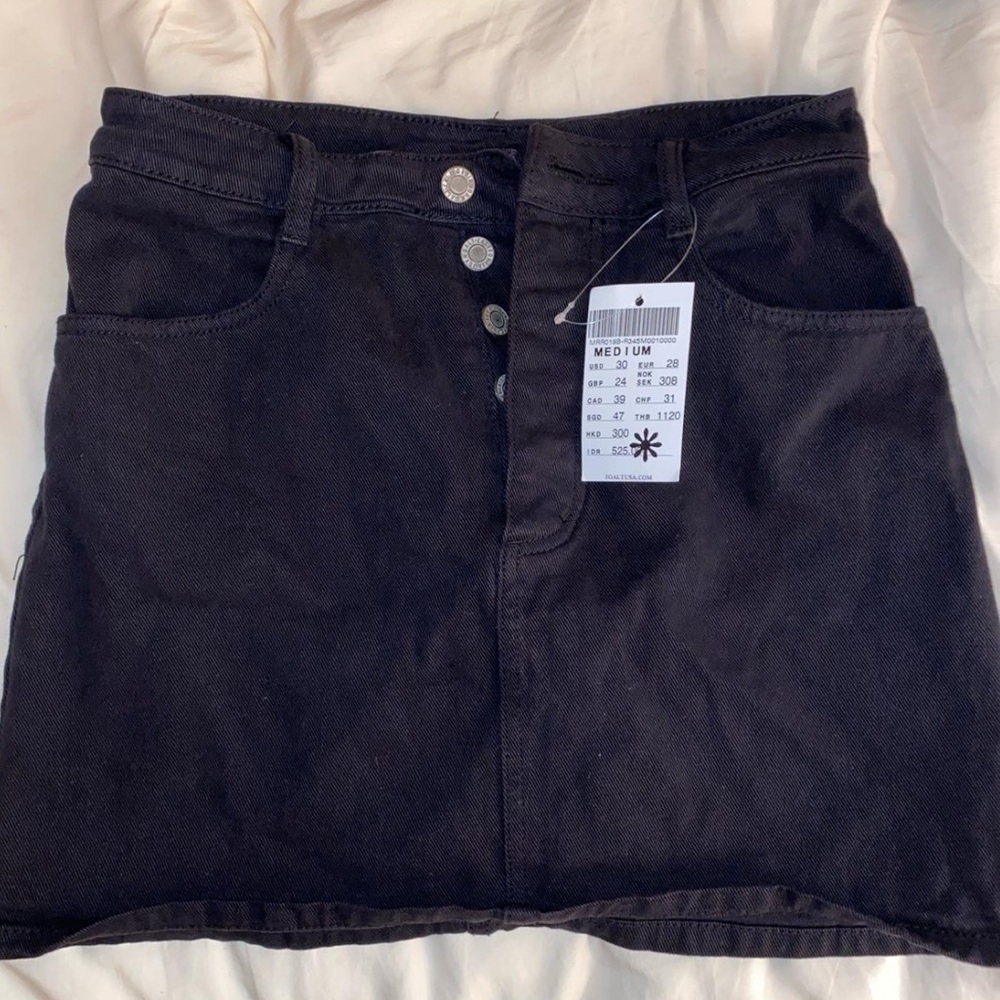 Brandy Melville Black Denim Skirt